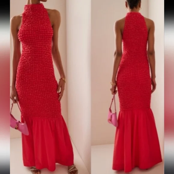 STAUD Red Kiera Dress - Picture 4 of 4